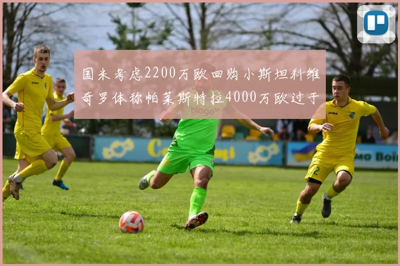 国米考虑2200万欧回购小斯坦科维奇罗体称帕莱斯特拉4000万欧过于昂贵